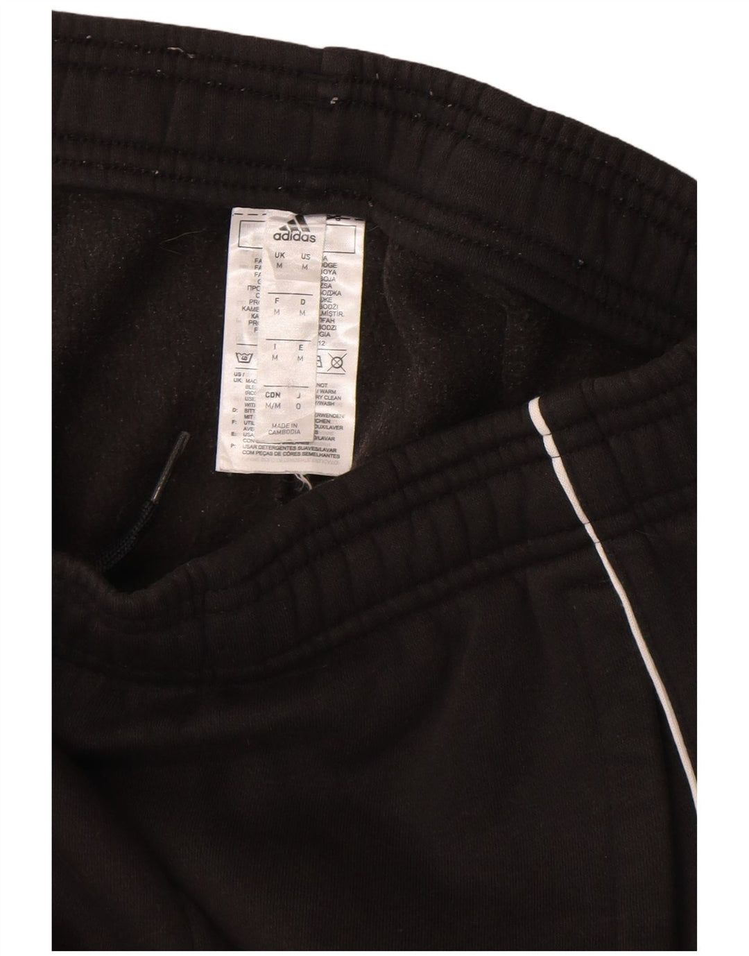 Adidas Mens Treino Calças Joggers Médio Algodão Preto