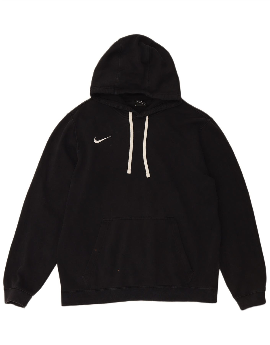 NIKE Mens Hoodie Jumper Grande Algodão Preto