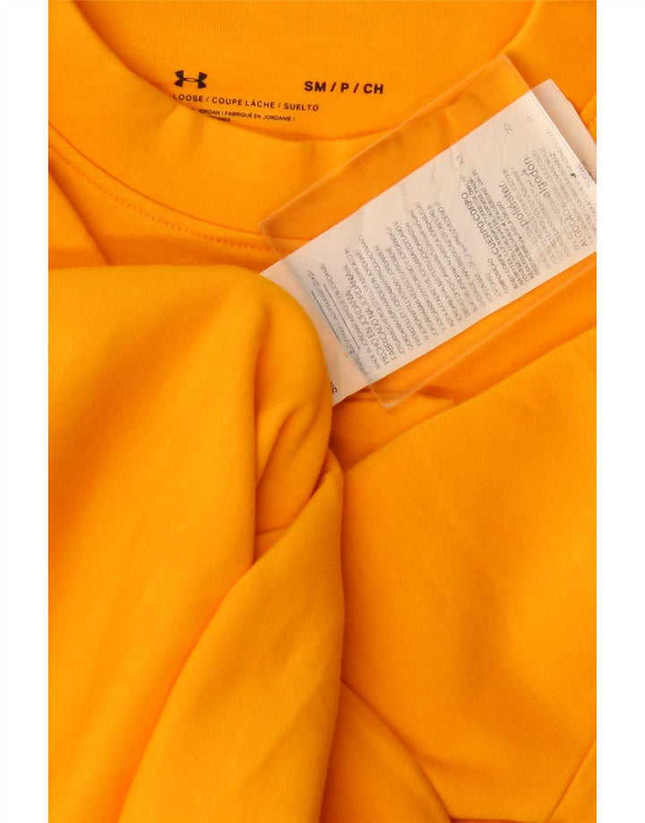 Under Armour feminino oversized moletom jumper UK 10 pequeno laranja