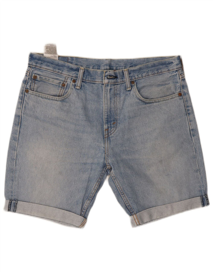 Shorts jeans masculino 511 Levi's W34 grande azul algodão