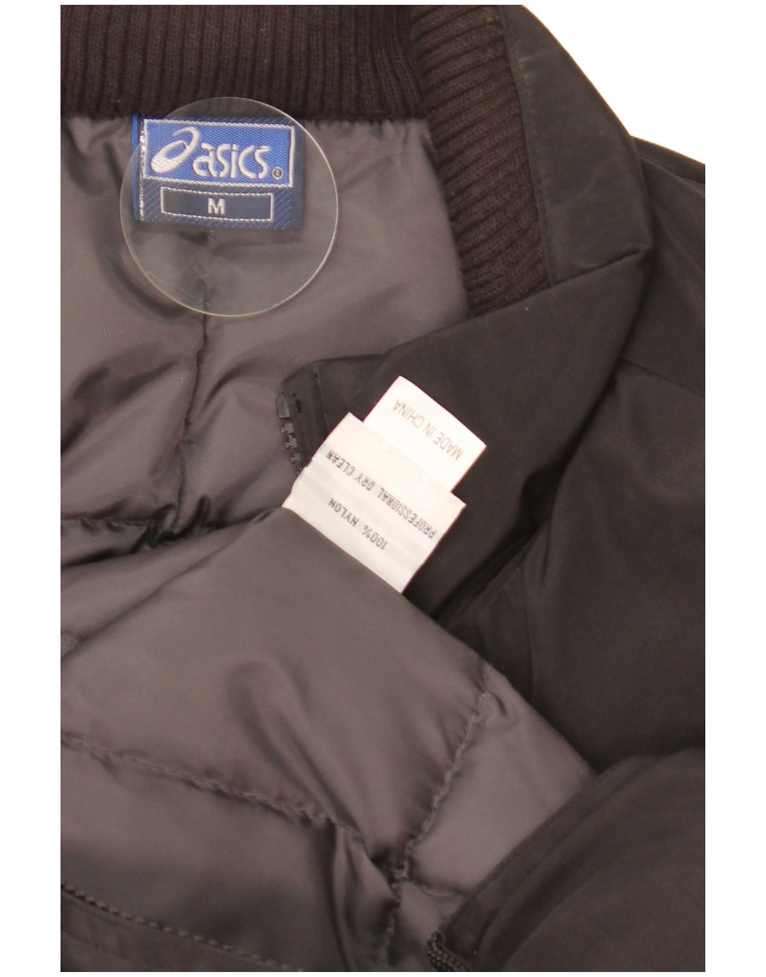 Jaqueta acolchoada masculina Oasis UK 38 nylon preto médio