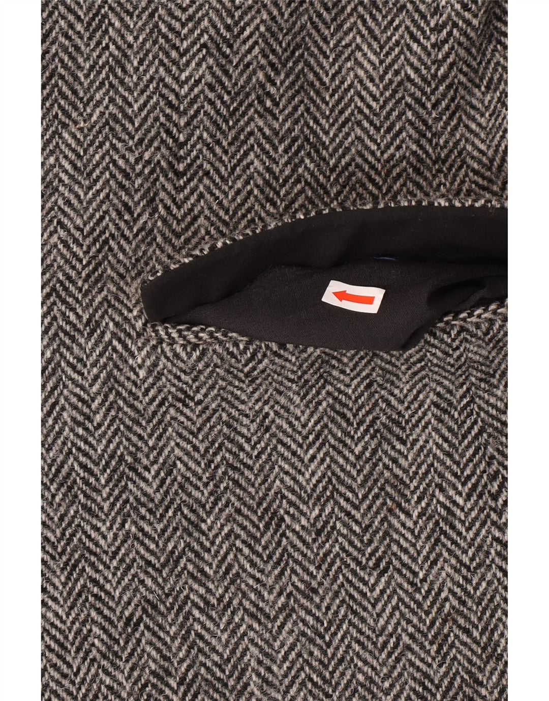 Jaqueta blazer masculina HARRIS TWEED UK 40 grande cinza espinha de peixe clássico