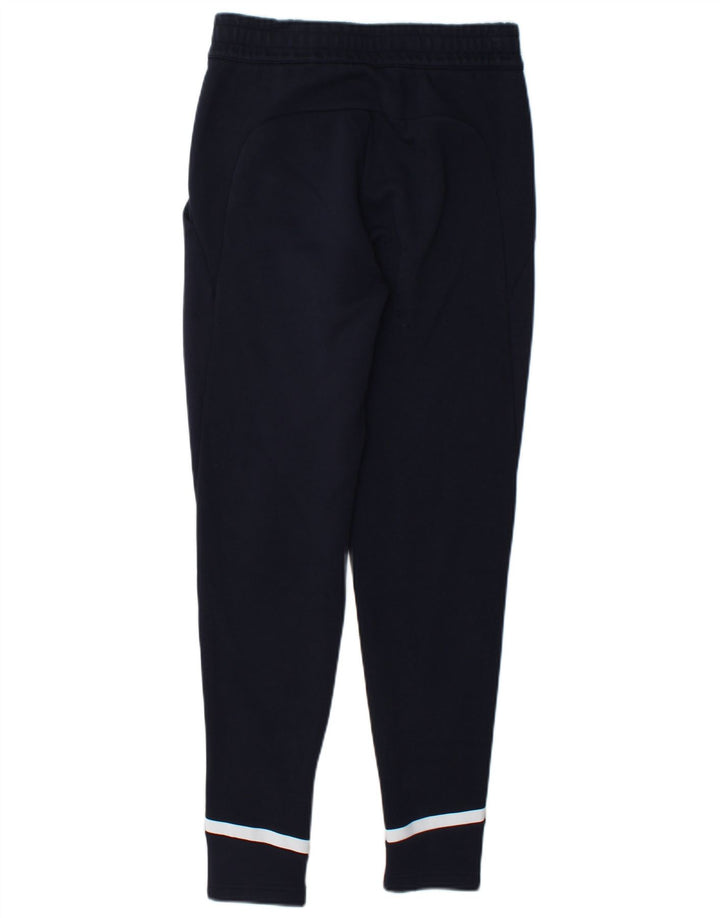 Calça de treino masculina Adidas pequena azul marinho colorblock