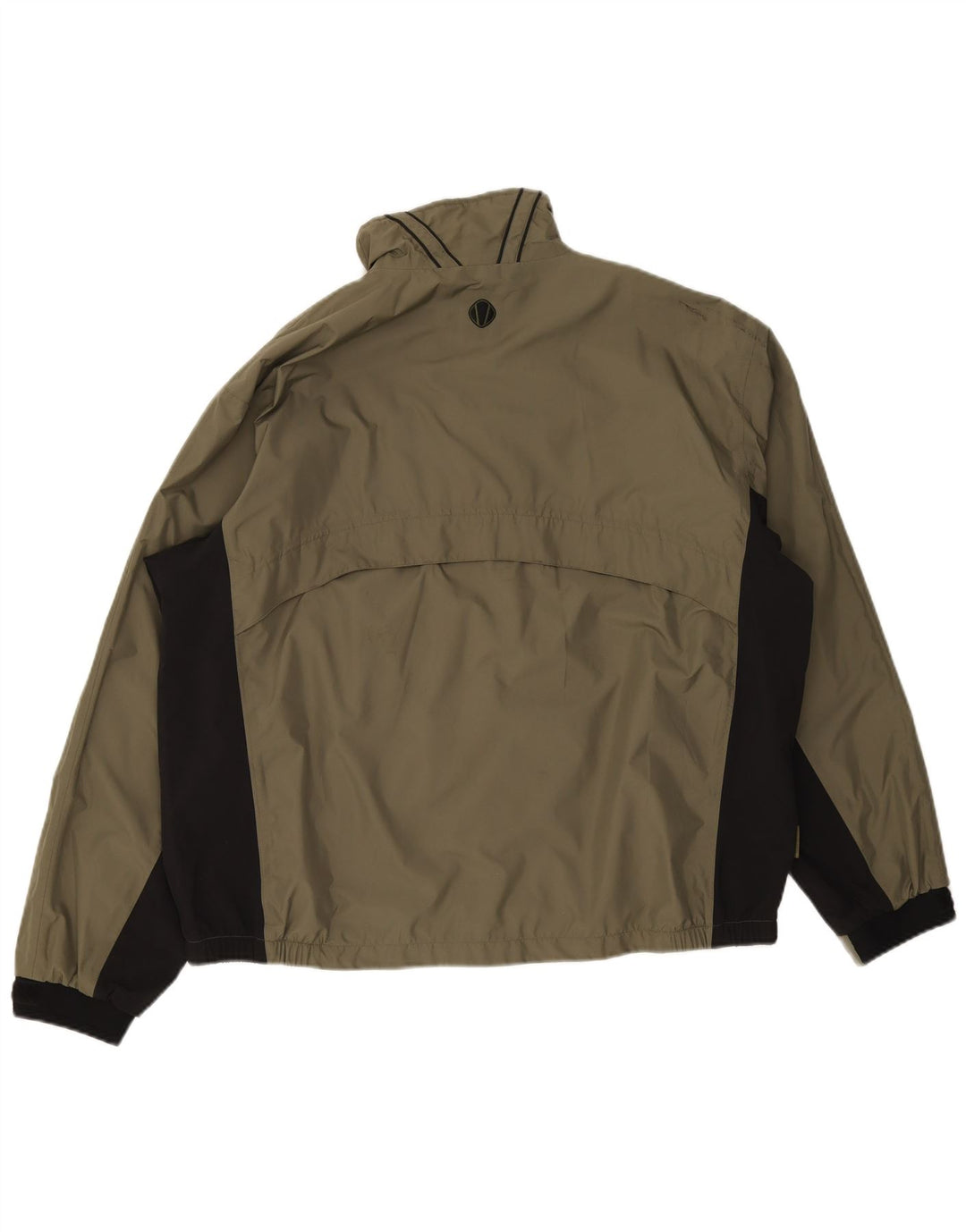 Jaqueta corta-vento masculina Sunice Reino Unido 40 poliéster colorblock cáqui grande