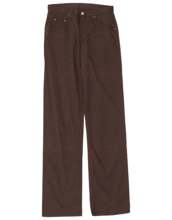 Calça casual reta masculina Rifle W28 L34 algodão marrom