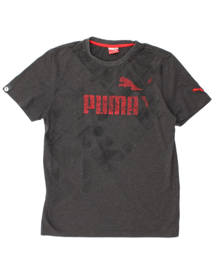 Camiseta masculina PUMA Graphic cinza médio