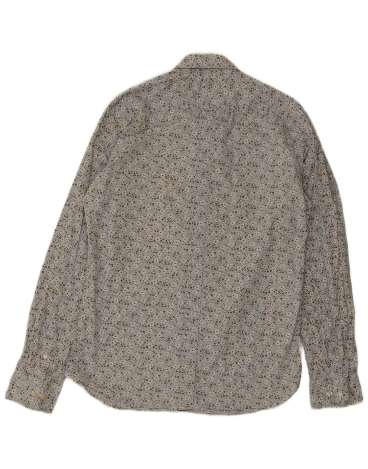 Camisa masculina French Connection azul médio floral
