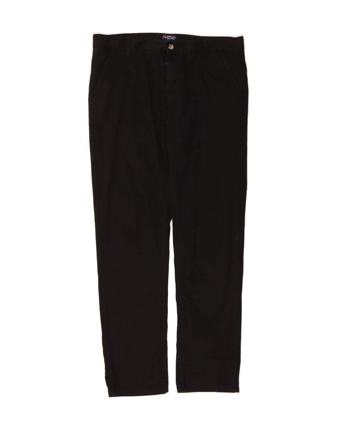 KANGOL Mens Straight Chino Trousers W36 L32 Black Cotton Vintage Kangol and Second-Hand Kangol from Messina Hembry 