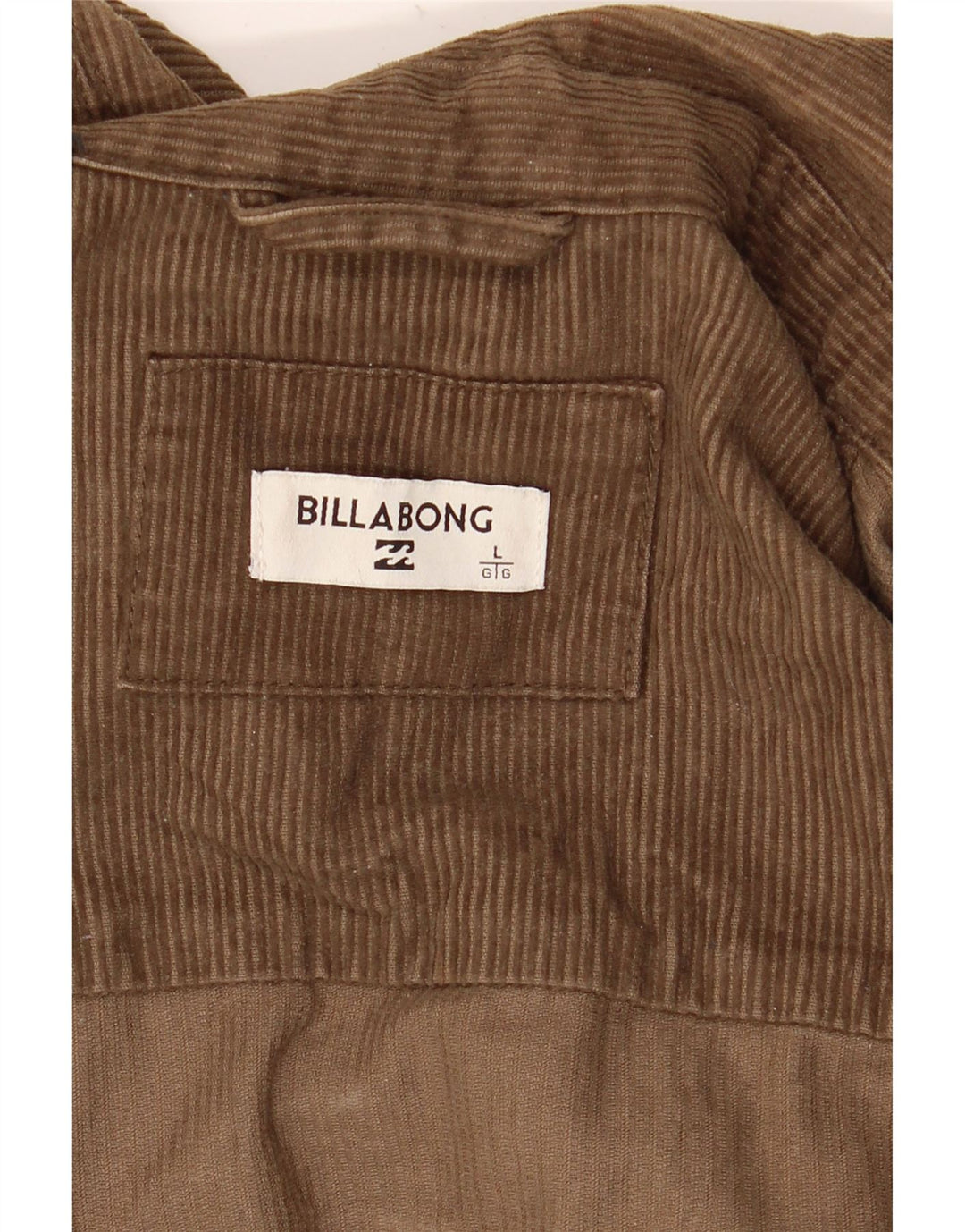 Jaqueta masculina de veludo Billabong UK 40 grande marrom