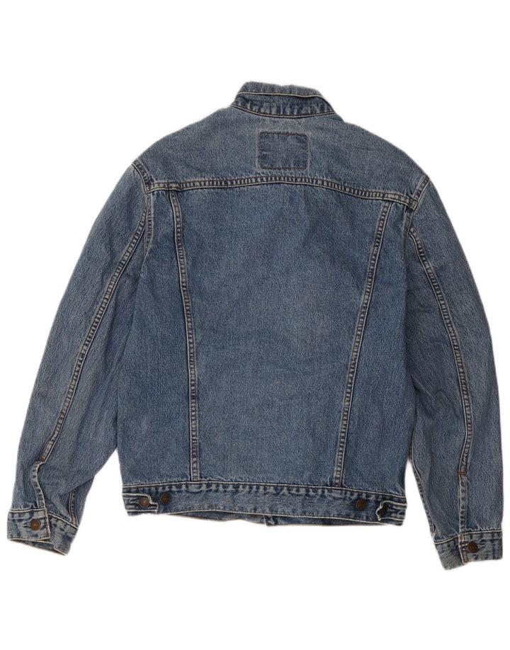 Jaqueta jeans masculina Levi's UK 38 algodão azul médio