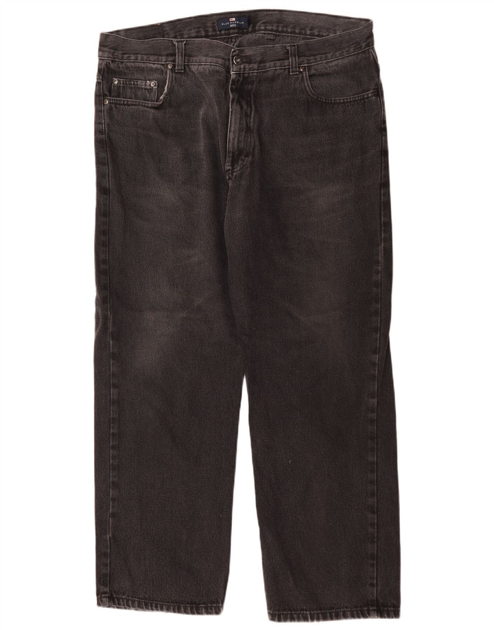 Jeans Marks & Spencer masculino Blue Harbor Straight W40 L29 algodão preto
