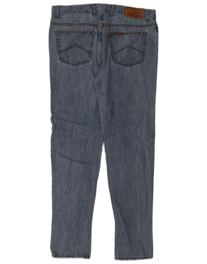 Carrera Masculino Regular Tapered Jeans W38 L34 Azul Algodão