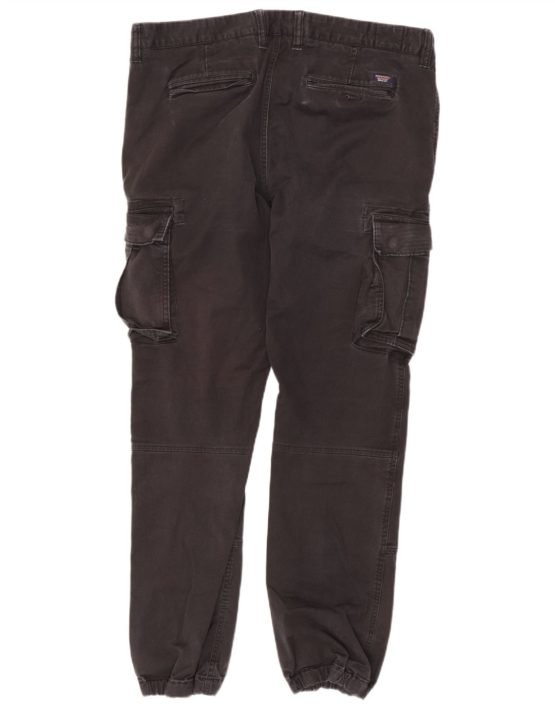 Superdry Mens Joggers Cargo Calças W36 L30 Algodão Preto