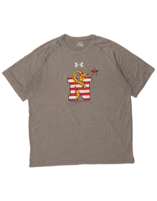 Camiseta masculina Under Armour Loose Fit Graphic Top 2XL cinza
