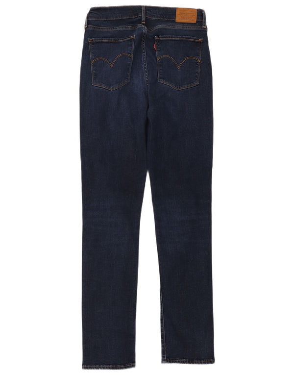 Calça jeans feminina Levi's 724 High Rise Straight W30 L32 azul marinho Lyocell