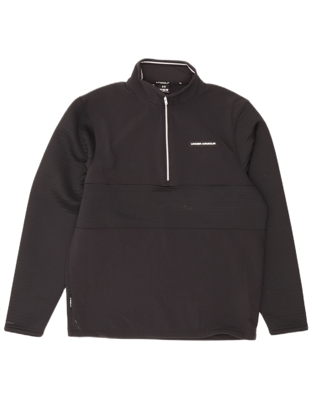 Moletom masculino Under Armour com zíper e gola alta poliéster preto médio
