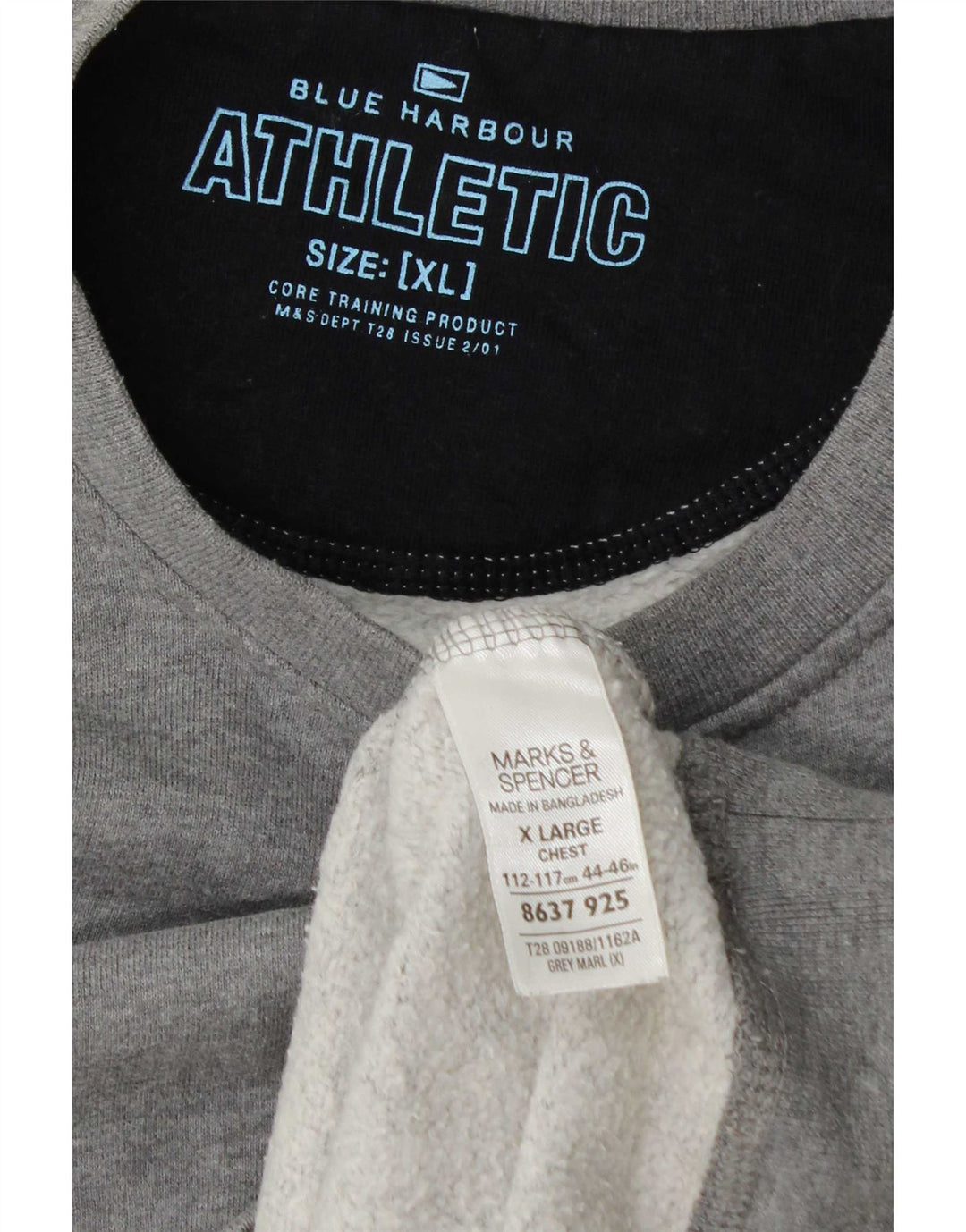 Suéter masculino Marks & Spencer XL cinza algodão