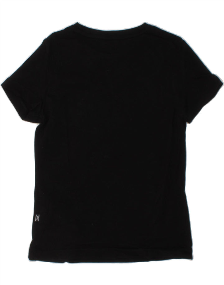 PUMA Boys Graphic T-Shirt Top 7-8 Years Black Cotton Vintage Puma and Second-Hand Puma from Messina Hembry 