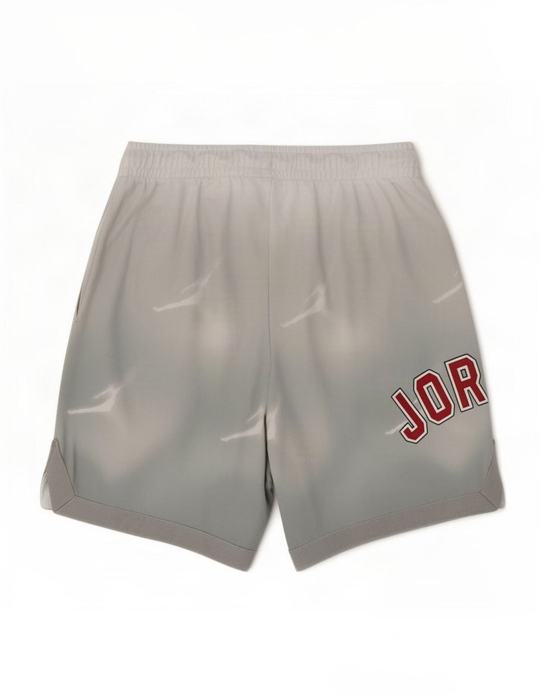 Shorts esportivos gráficos Jordan Boys 10-11 anos cinza médio poliéster