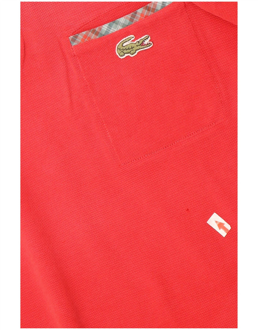 Camisa polo masculina Lacoste tamanho 5 grande algodão vermelho