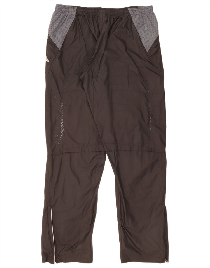 Adidas Mens Supernova Calças Impermeáveis Grandes Preto Colorblock Poliéster