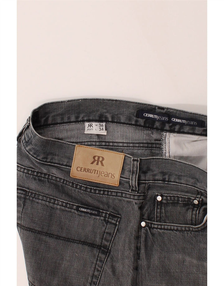 CERRUTI  Straight Jeans W36 L30 Grey Cotton Vintage Cerruti and Second-Hand Cerruti from Messina Hembry 