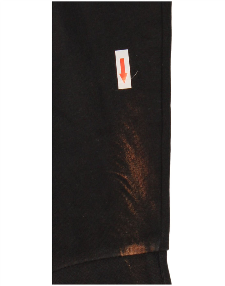 Reebok Womens Tracksuit Top Jacket UK 14 Médio Algodão Preto