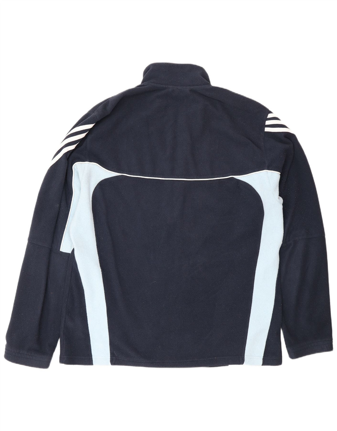 Jaqueta masculina Adidas Climawarm Fleece XL azul marinho colorblock poliéster
