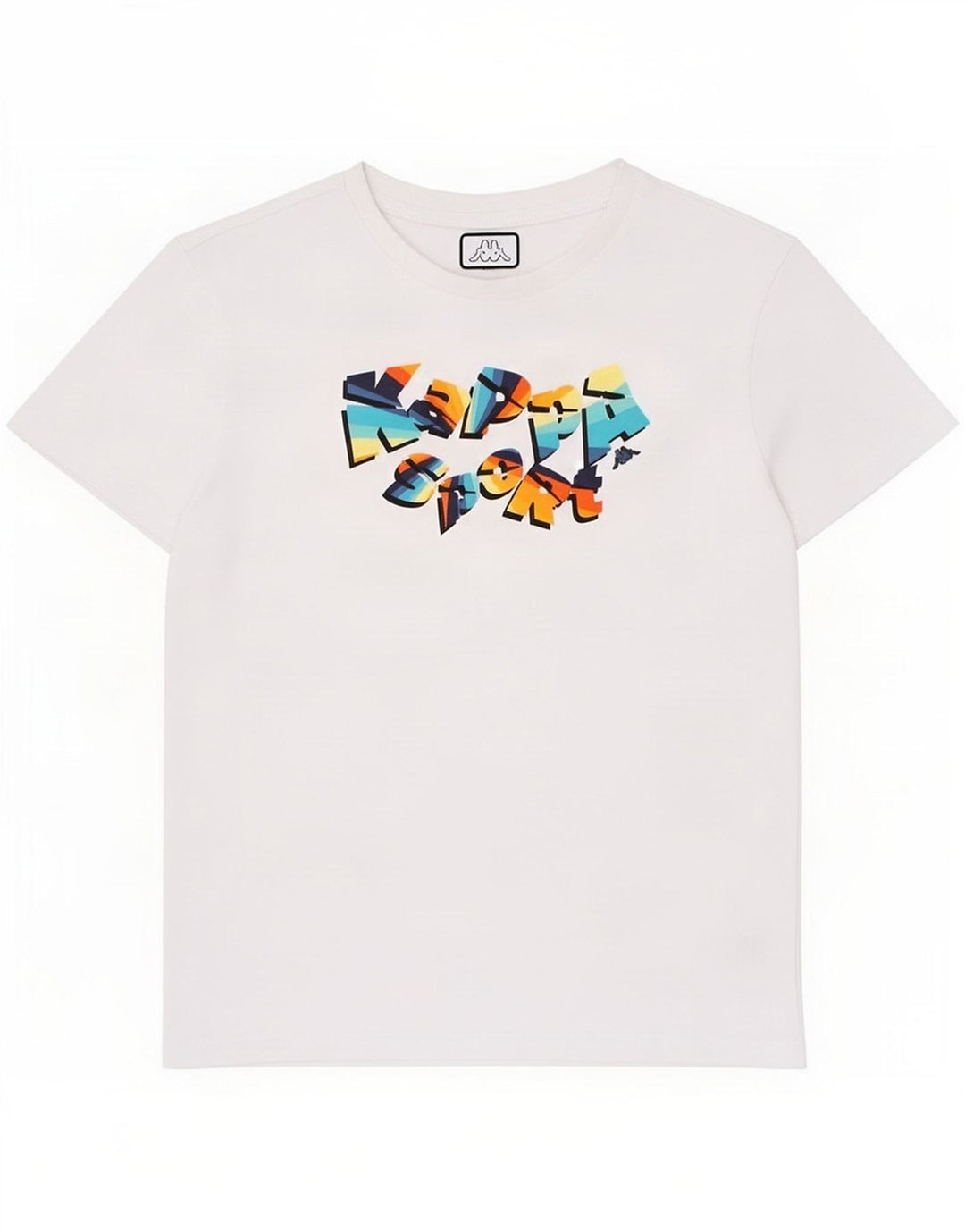 Top Kappa Boys Graphic T-Shirt 11-12 Anos Branco