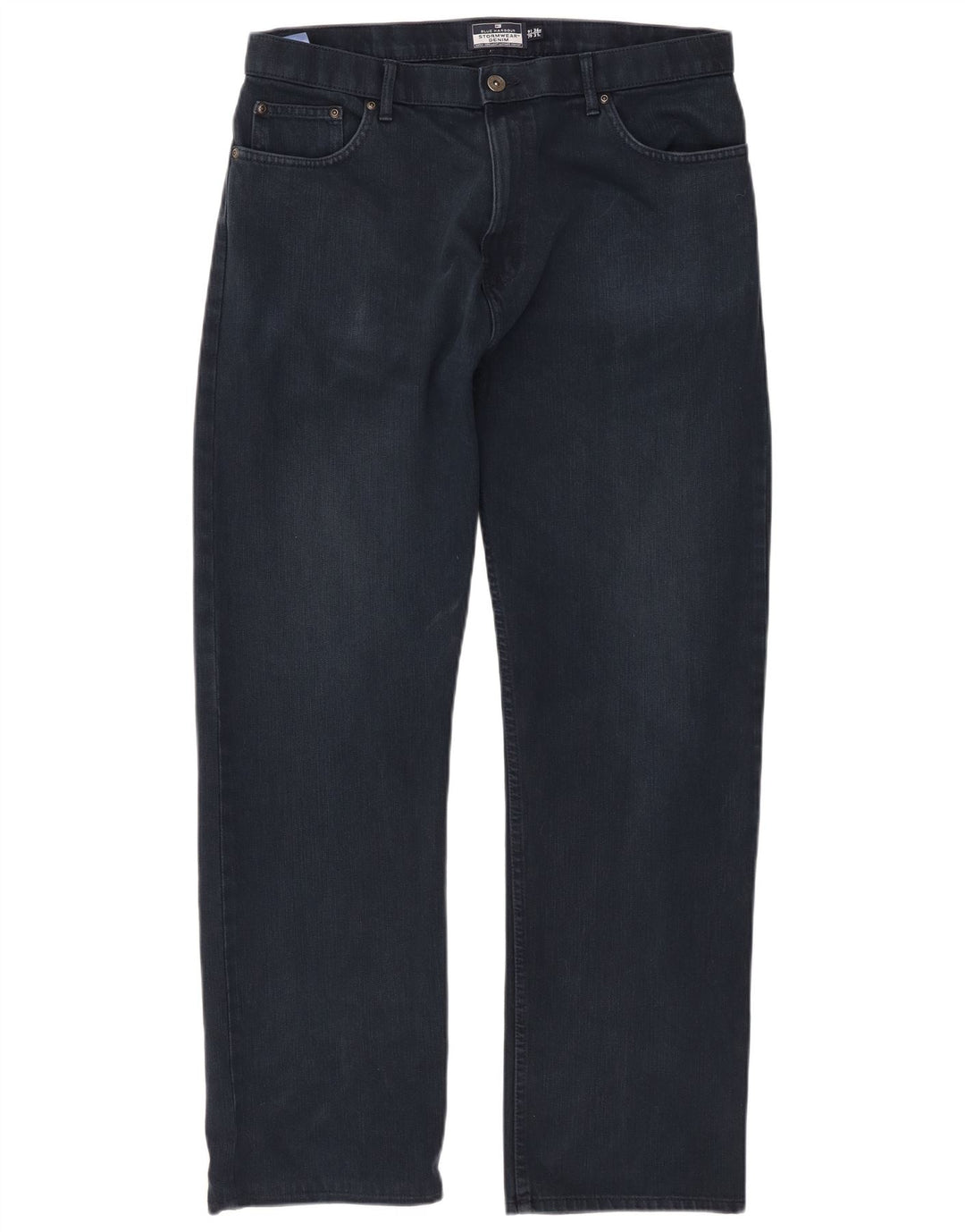 Calça jeans masculina Marks & Spencer Blue Harbor Straight W36 L31 azul marinho algodão