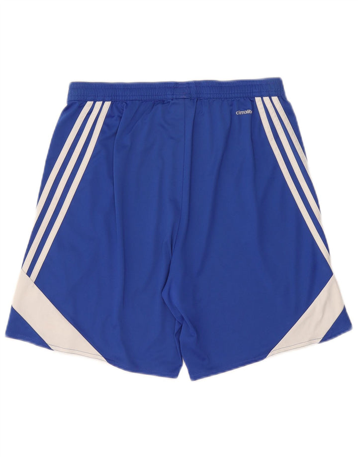 Adidas Masculino Climalite Sport Shorts Médio Azul Colorblock Poliéster