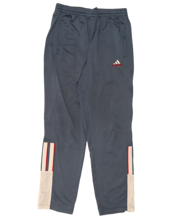 Calça de treino masculina Adidas UK 38/40 médio azul marinho colorblock
