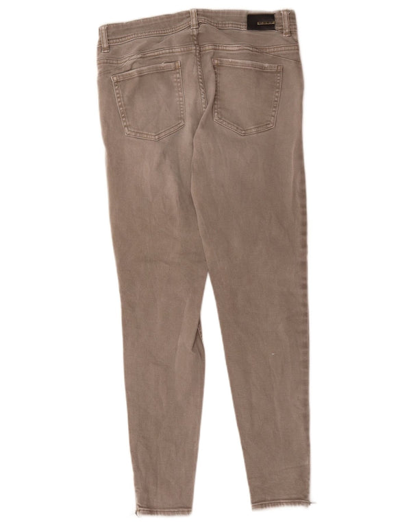 Zara Jeans Skinny Feminino EU 38 Pequeno W28 L26 Algodão Cinza