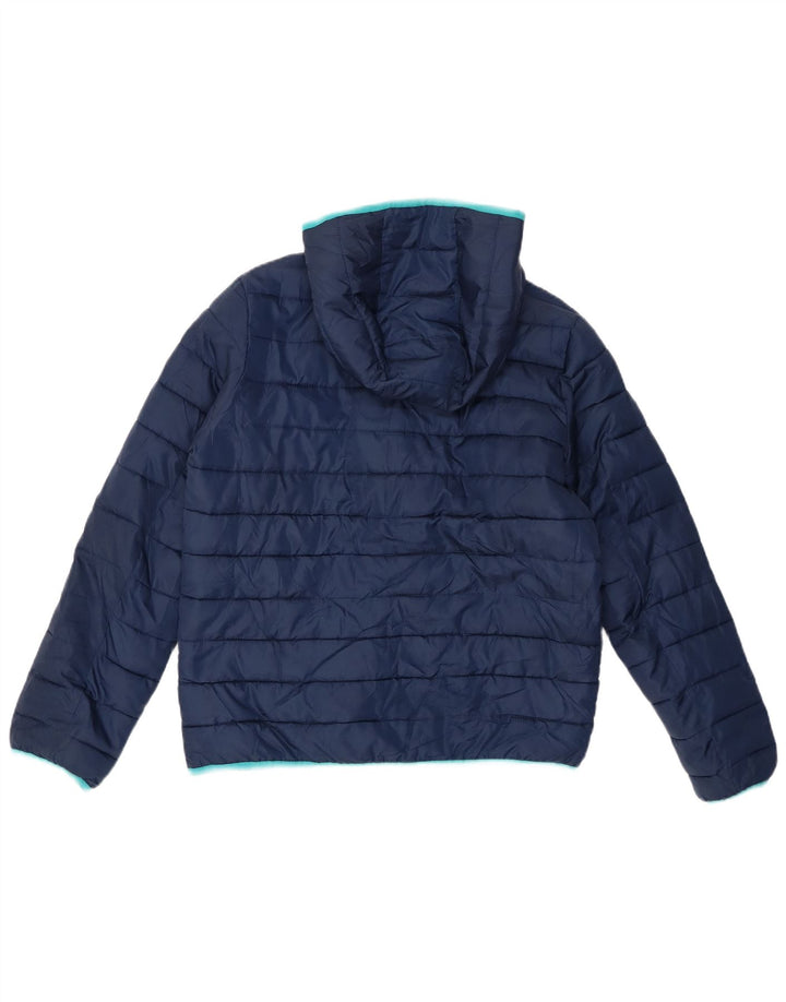 Jaqueta acolchoada com capuz para meninos Champion 13-14 anos XL azul marinho poliéster