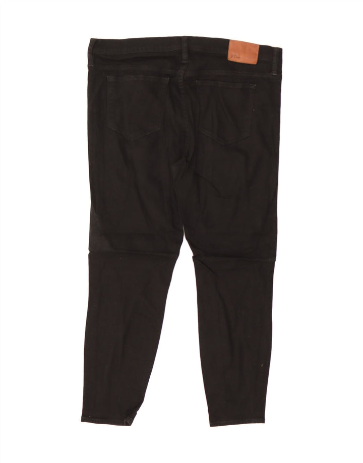 J. CREW Womens Toothpick Cropped Jeans W32 L24 Black Cotton Vintage J. Crew and Second-Hand J. Crew from Messina Hembry 