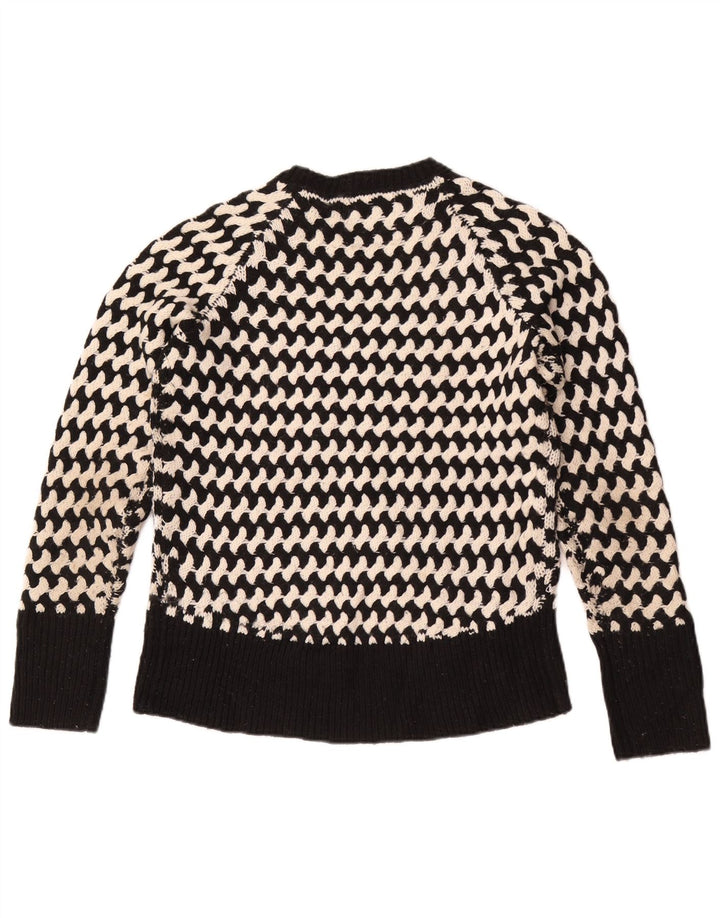 Suéter feminino Rip Curl com gola redonda US 8 listrado preto médio