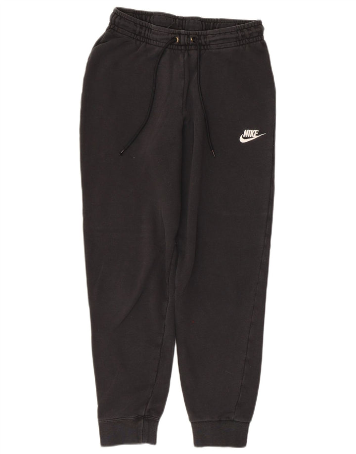 Nike masculino colheita calças de treino joggers pequeno algodão preto