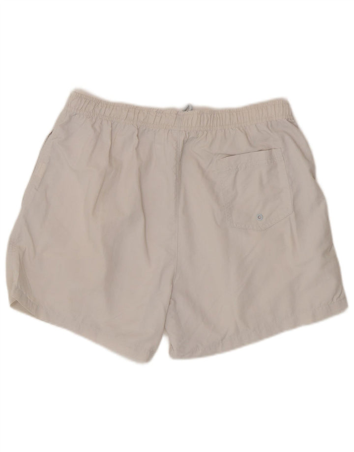 Zara Shorts de natação masculino grande nylon branco