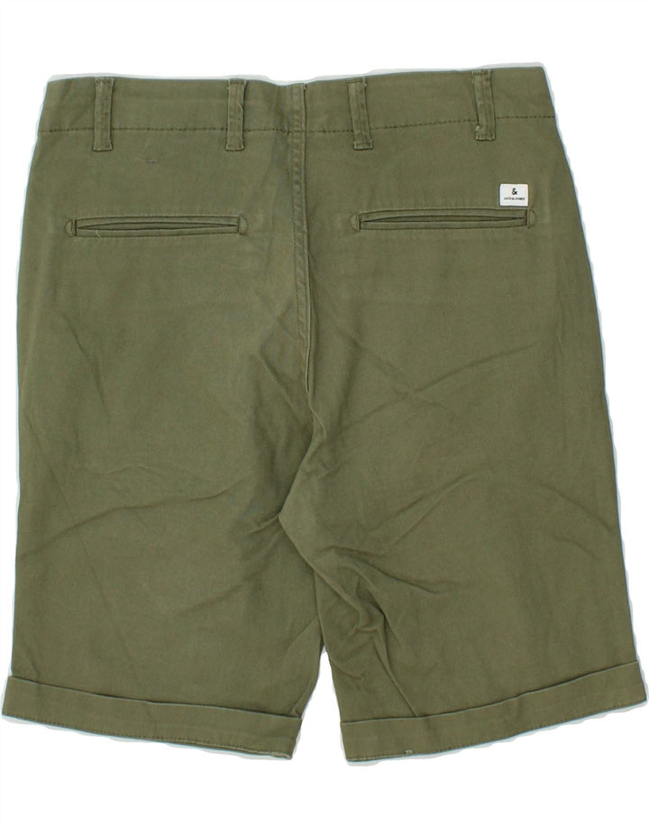 JACK & JONES Mens Chino Shorts XS W27  Green Cotton Vintage Jack & Jones and Second-Hand Jack & Jones from Messina Hembry 