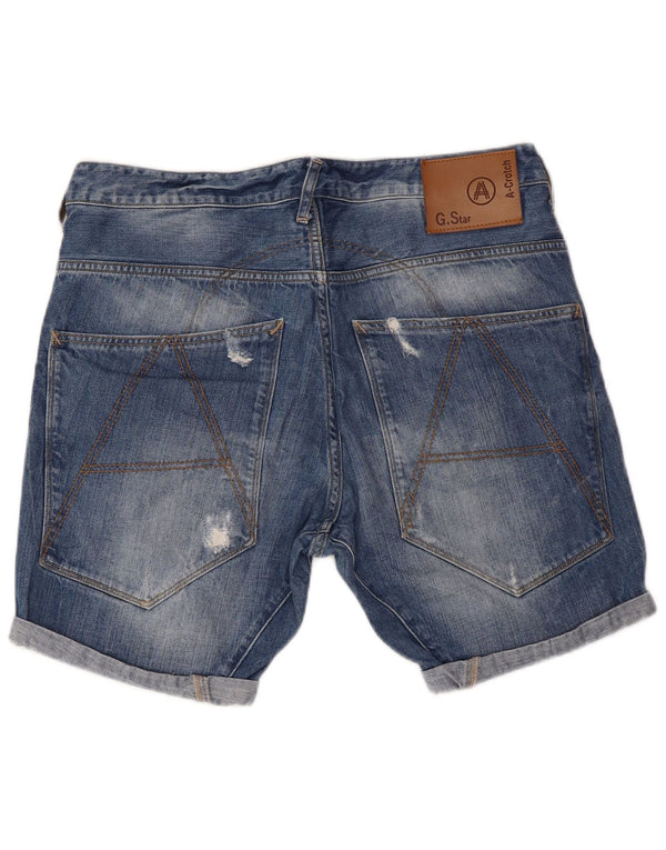 Shorts jeans masculino G-STAR W34 grande algodão azul