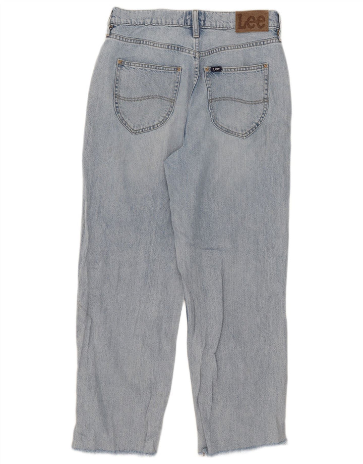 Lee Womens High Rise Loose Jeans US 9 Médio W30 L26 Algodão Azul
