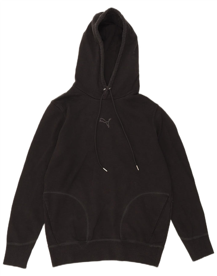 Puma Mens Hoodie Jumper Pequeno Algodão Preto