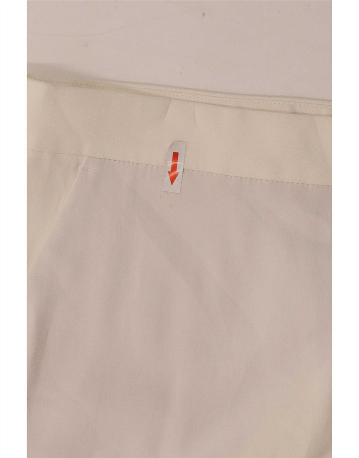 Calça capri feminina Massimo Dutti UE 42 grande W32 L23 viscose branca