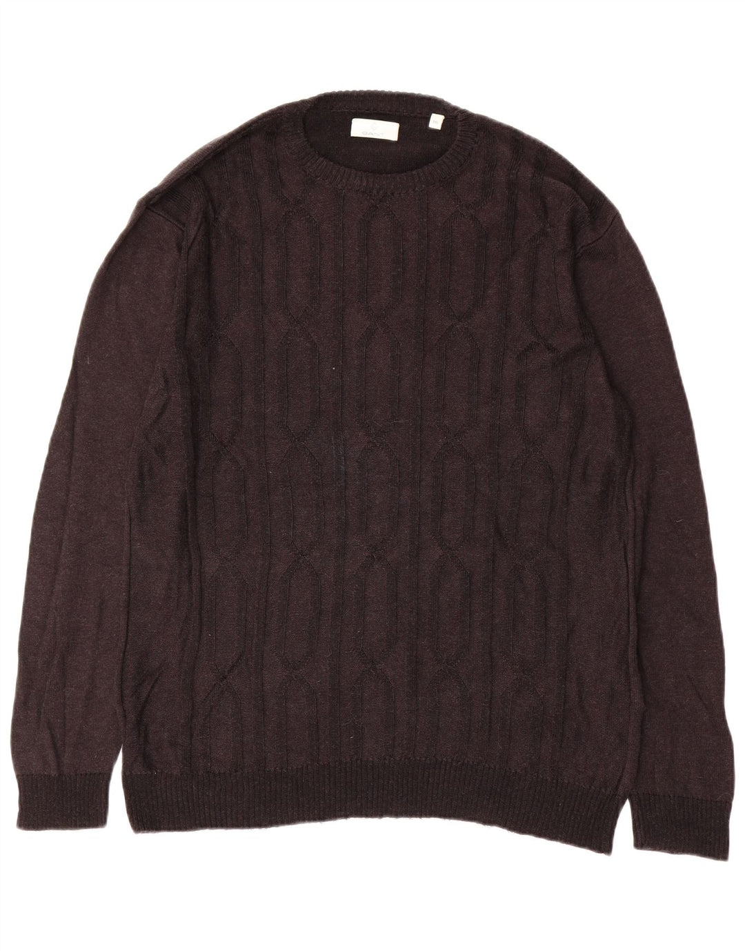 Suéter masculino GANT com gola redonda 2XL algodão cinza