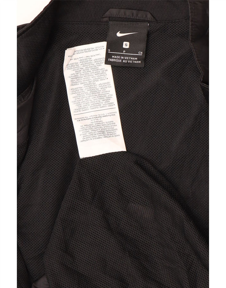 Jaqueta de chuva masculina Nike Graphic pequena preta poliéster
