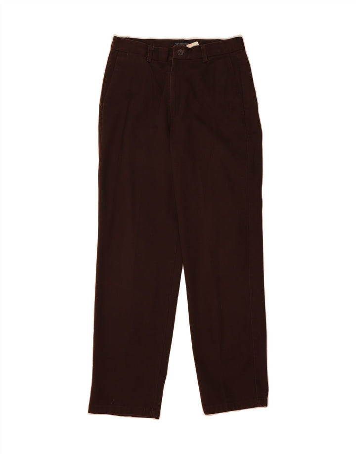DOCKERS Womens Straight Chino Trousers US 6 Medium W28 L29 Brown Cotton Vintage Dockers and Second-Hand Dockers from Messina Hembry 