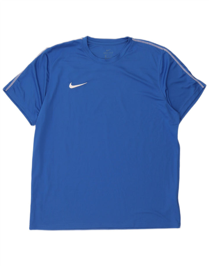 Camiseta masculina Nike Dri Fit Top 2XL poliéster azul
