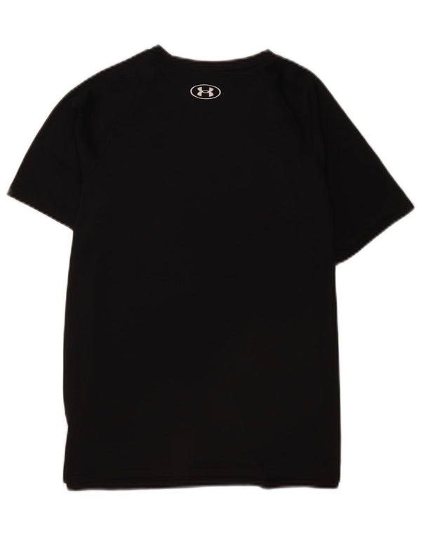 Camiseta gráfica Under Armour Girls Top 11-12 anos grande preto esportivo