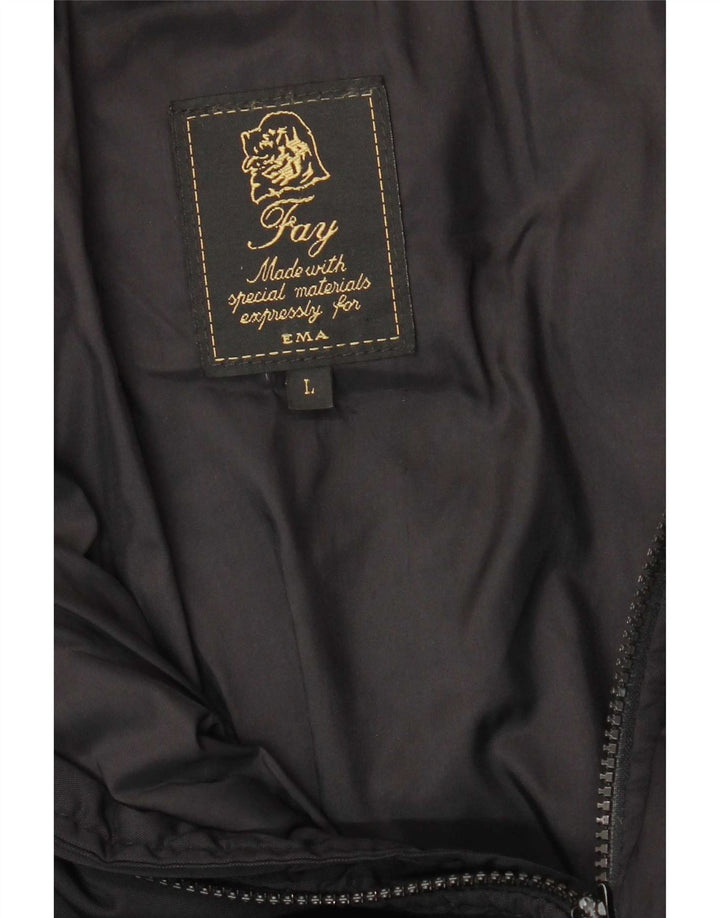 Jaqueta acolchoada feminina Fay UK 16 grande preta