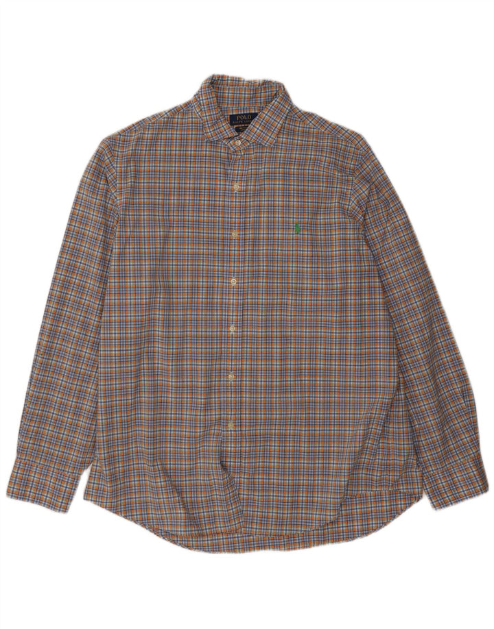 Polo Ralph Lauren Camisa masculina XL algodão xadrez multicolorido